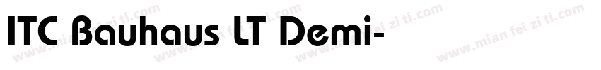 ITC Bauhaus LT Demi字体转换